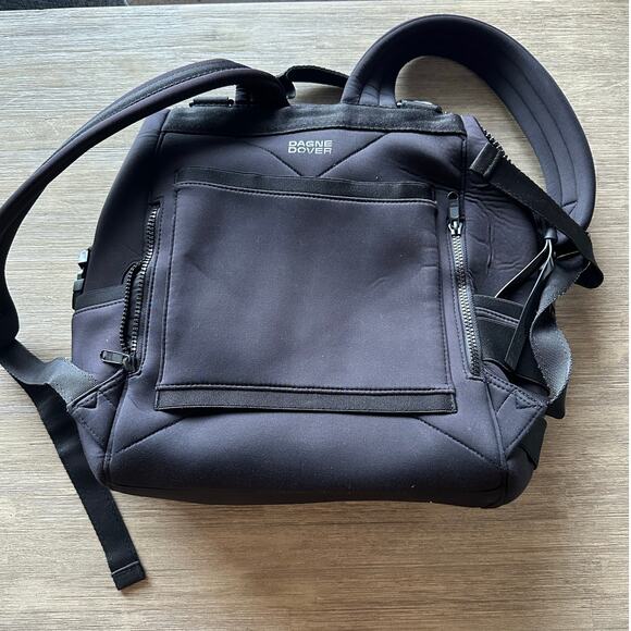 Dagne Dover Indi large water resistant neoprene diaper bag backpack - Deep Black - Picture 11 of 11